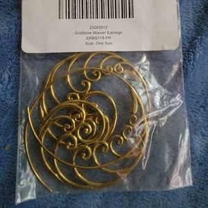 Tribal earrings copper plated